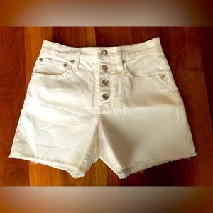 J crew white denim shorts size 23